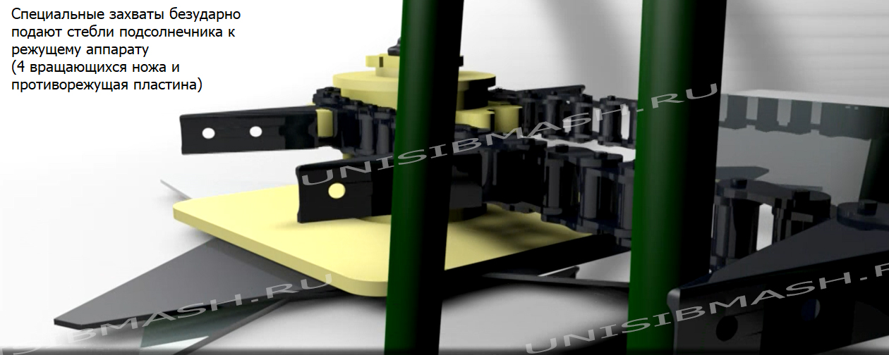 Принцип работы жатки НАШ-873